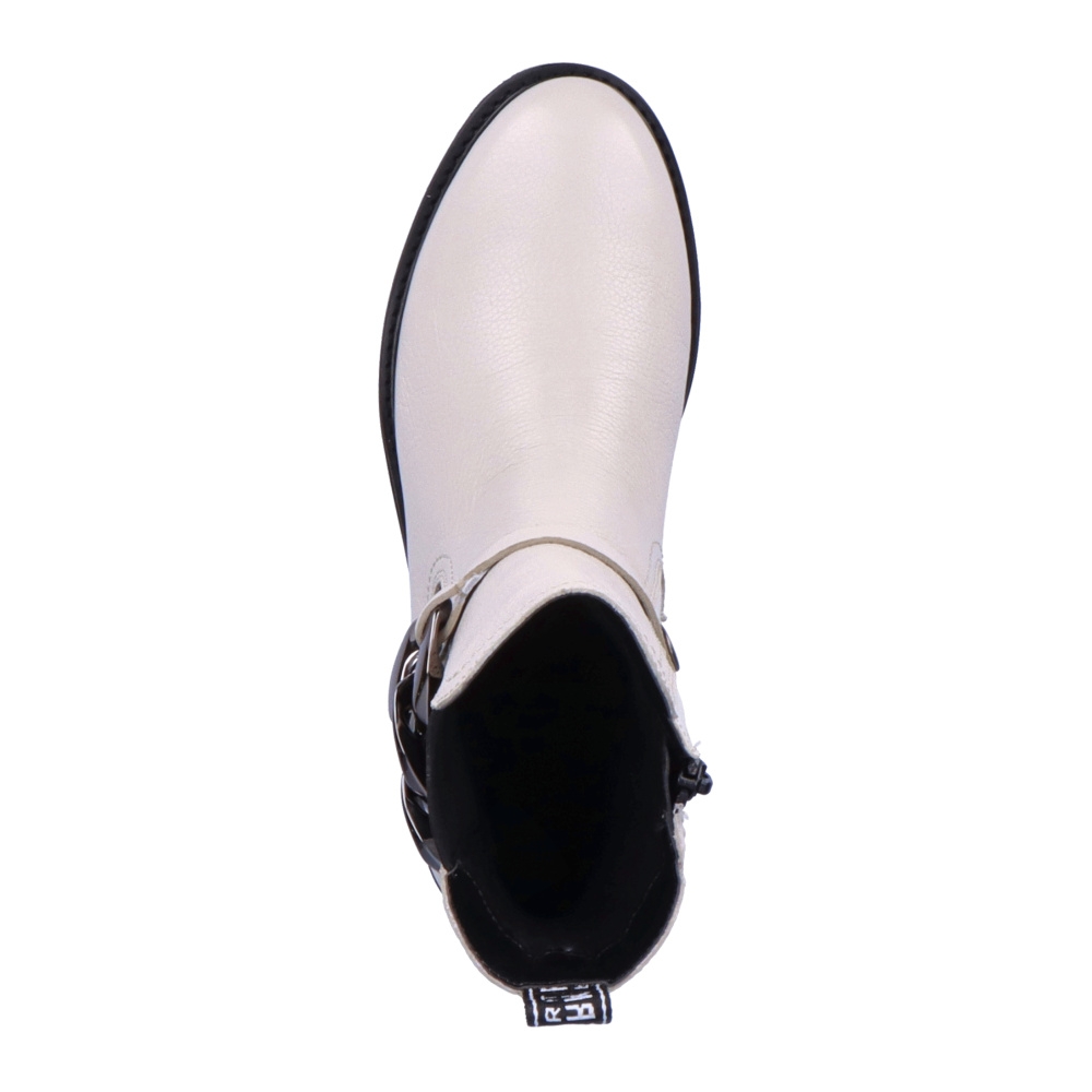 detail Dámská kotníková obuv REMONTE D8695-80 bílá W2