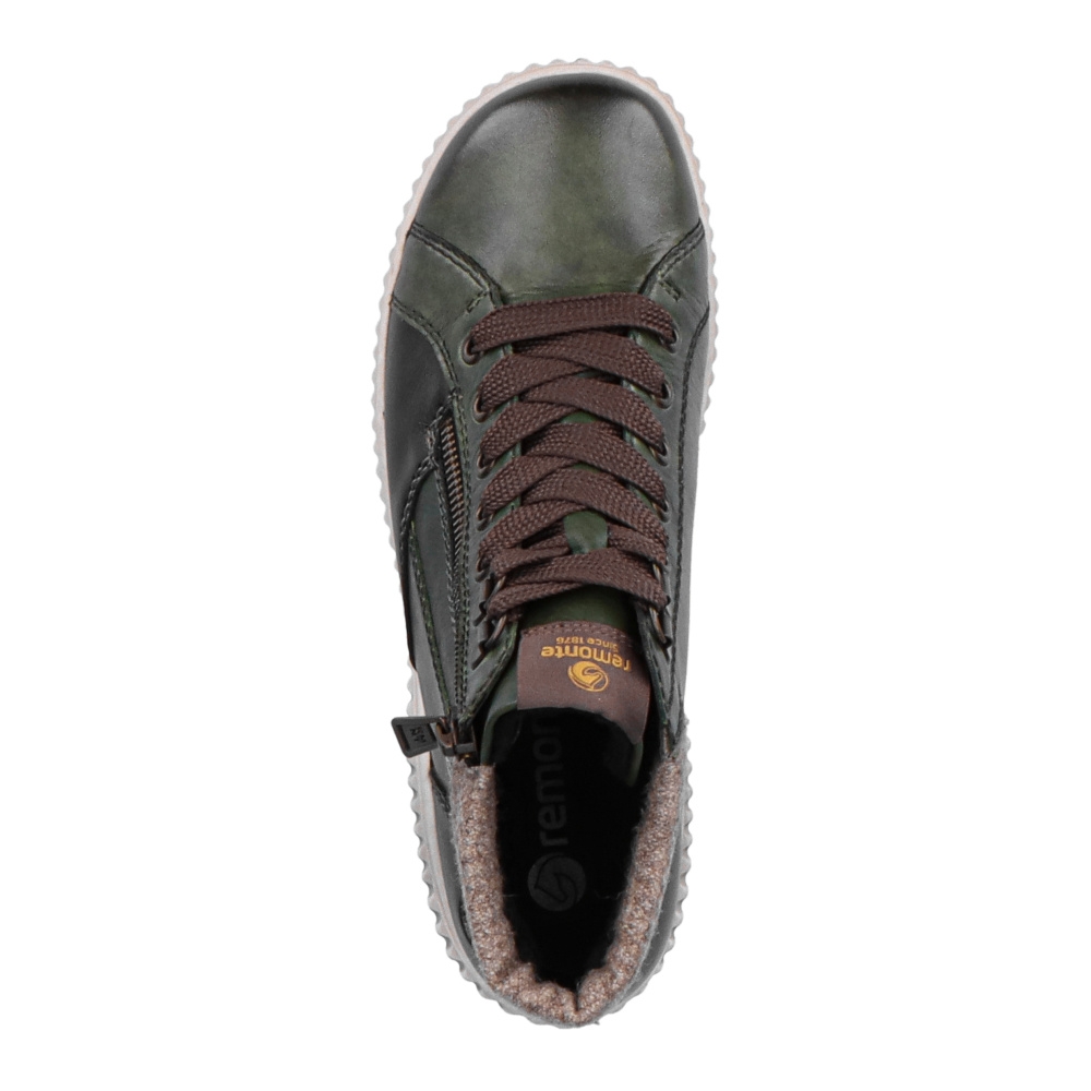 detail Dámská kotníková obuv REMONTE R8271-54 zelená W2