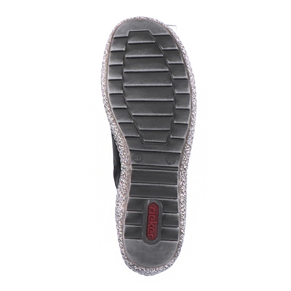 detail Dámská kotníková obuv RIEKER L7503-00 černá W2