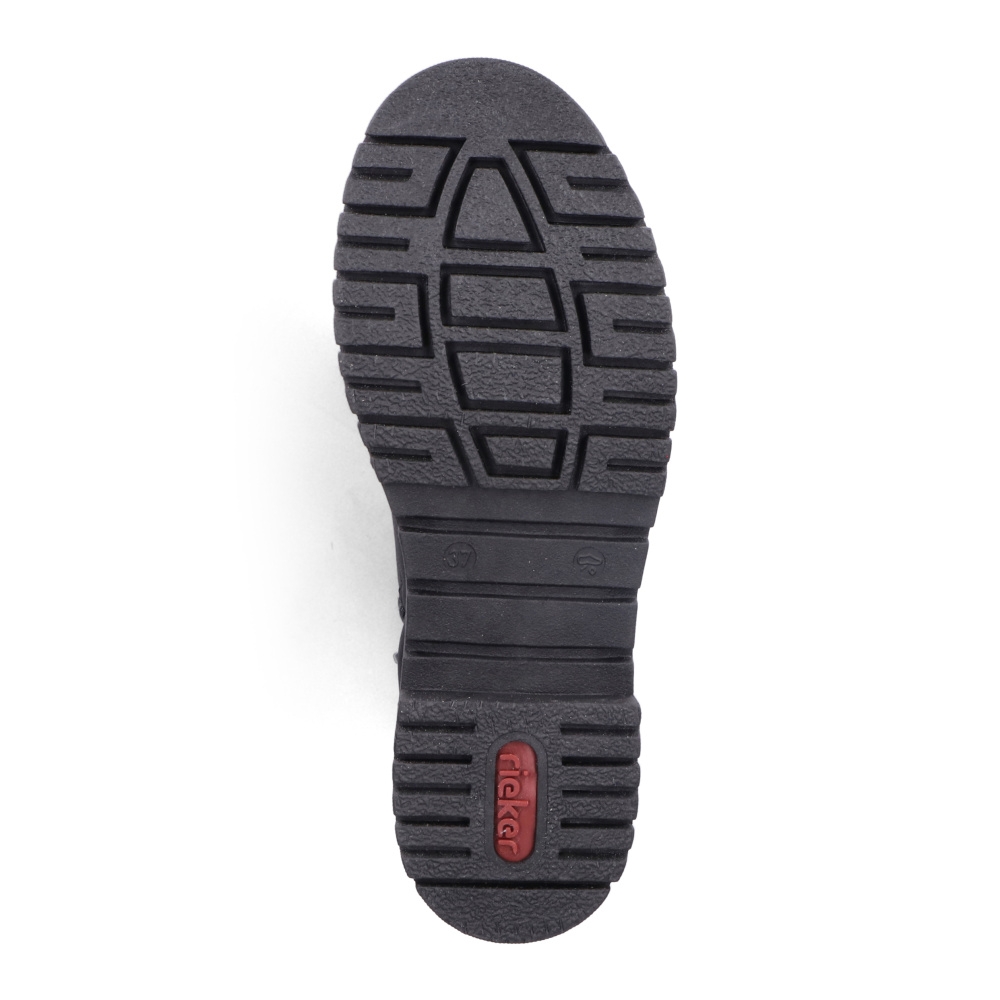 detail Dámská kotníková obuv RIEKER Y2422-01 černá W2