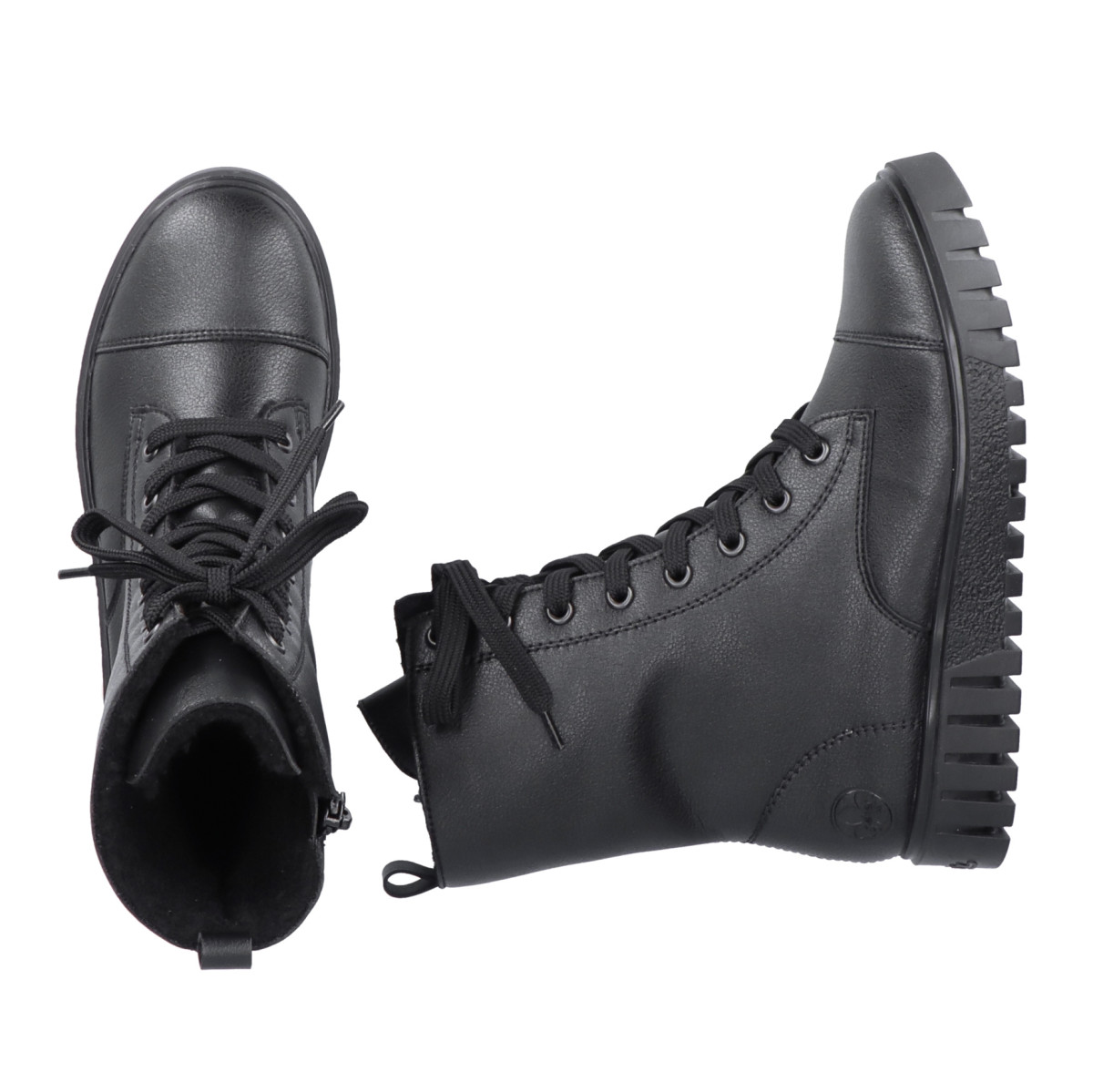 detail Dámská kotníková obuv RIEKER Y3422-00 černá W2