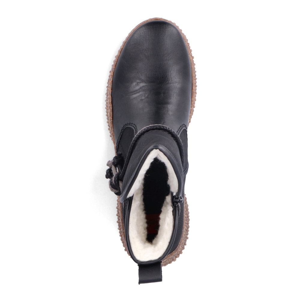 detail Dámská kotníková obuv RIEKER Y8471-00 černá W2