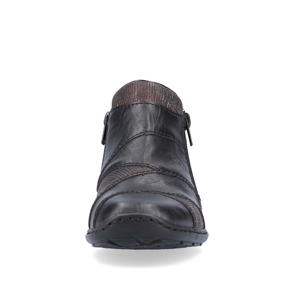 detail Dámská kotníková obuv RIEKER 58371-00 černá W2