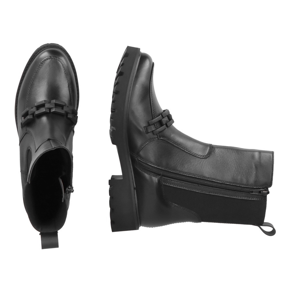detail Dámská kotníková obuv REMONTE D8669-01 černá W2