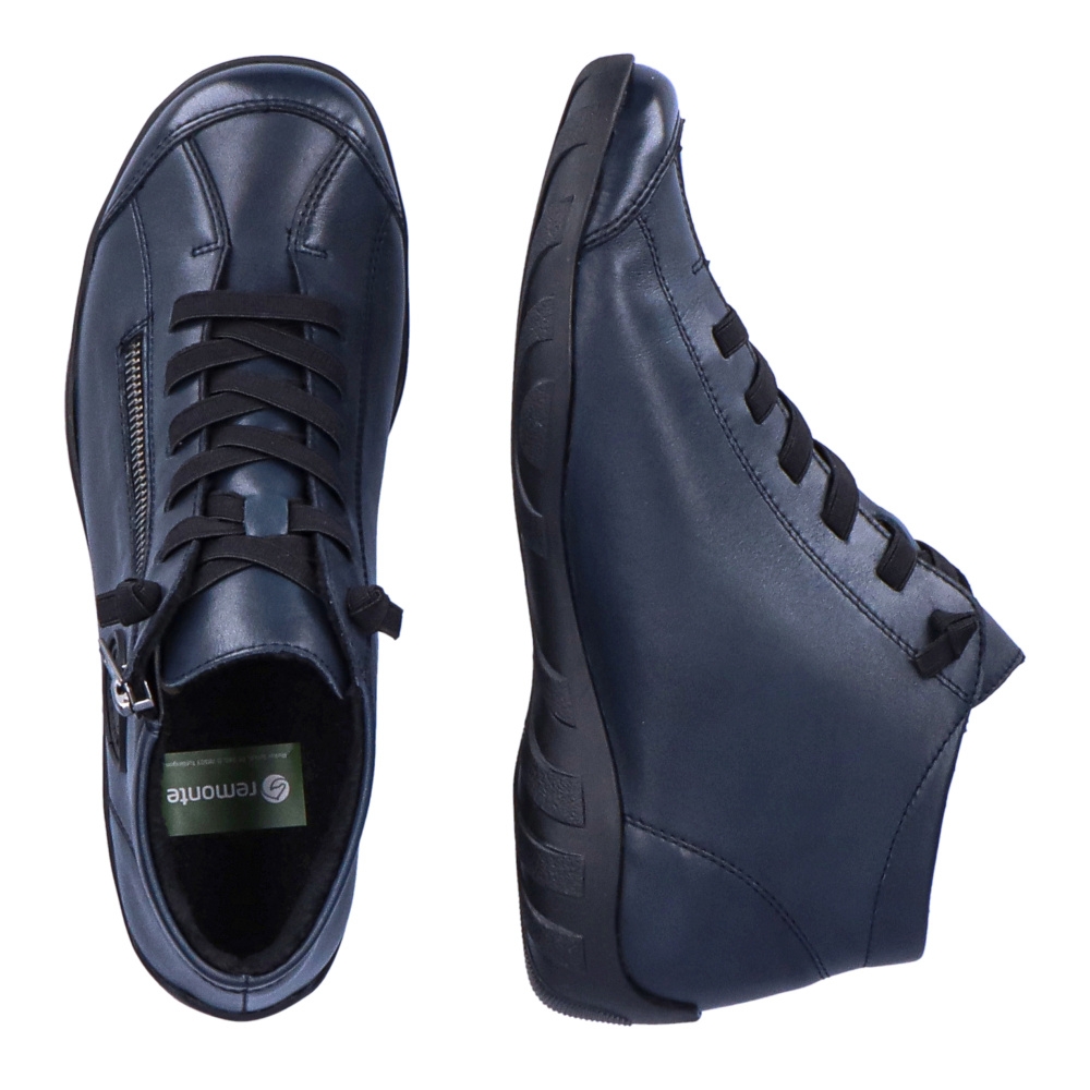 detail Dámská kotníková obuv REMONTE R3491-15 modrá W3
