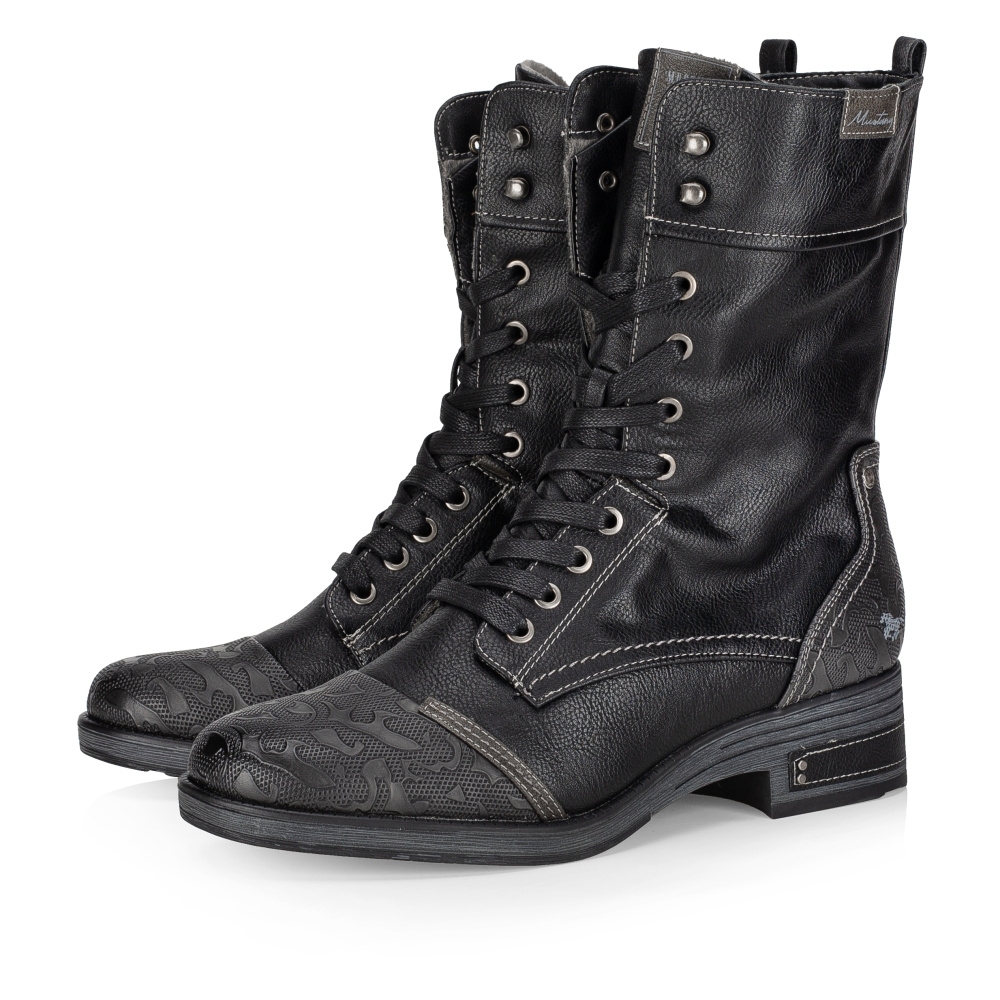 detail Dámská kotníková obuv MUSTANG 1293510-9 černá W3