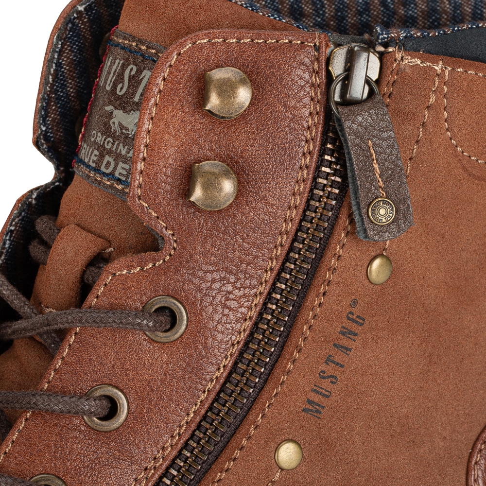 detail Pánská kotníková obuv MUSTANG 4140506-307 hnědá W3
