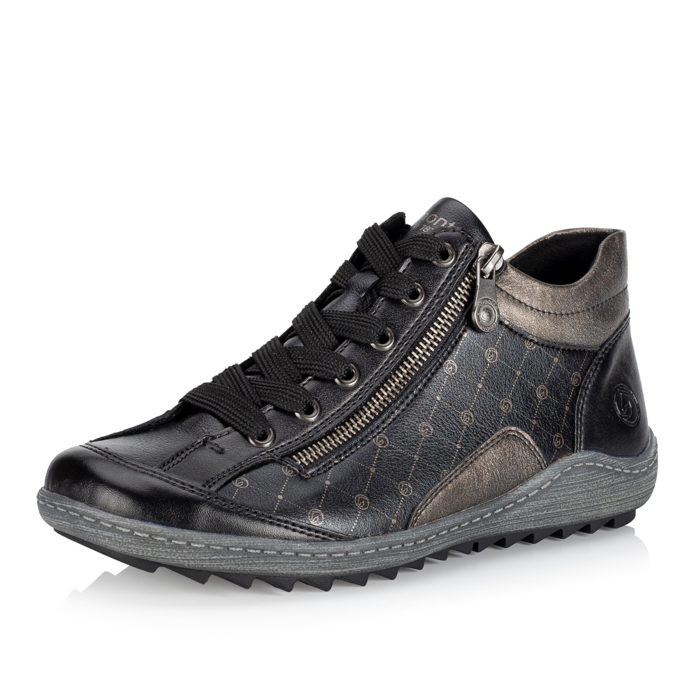 detail Dámská kotníková obuv REMONTE R1465-01 černá W3