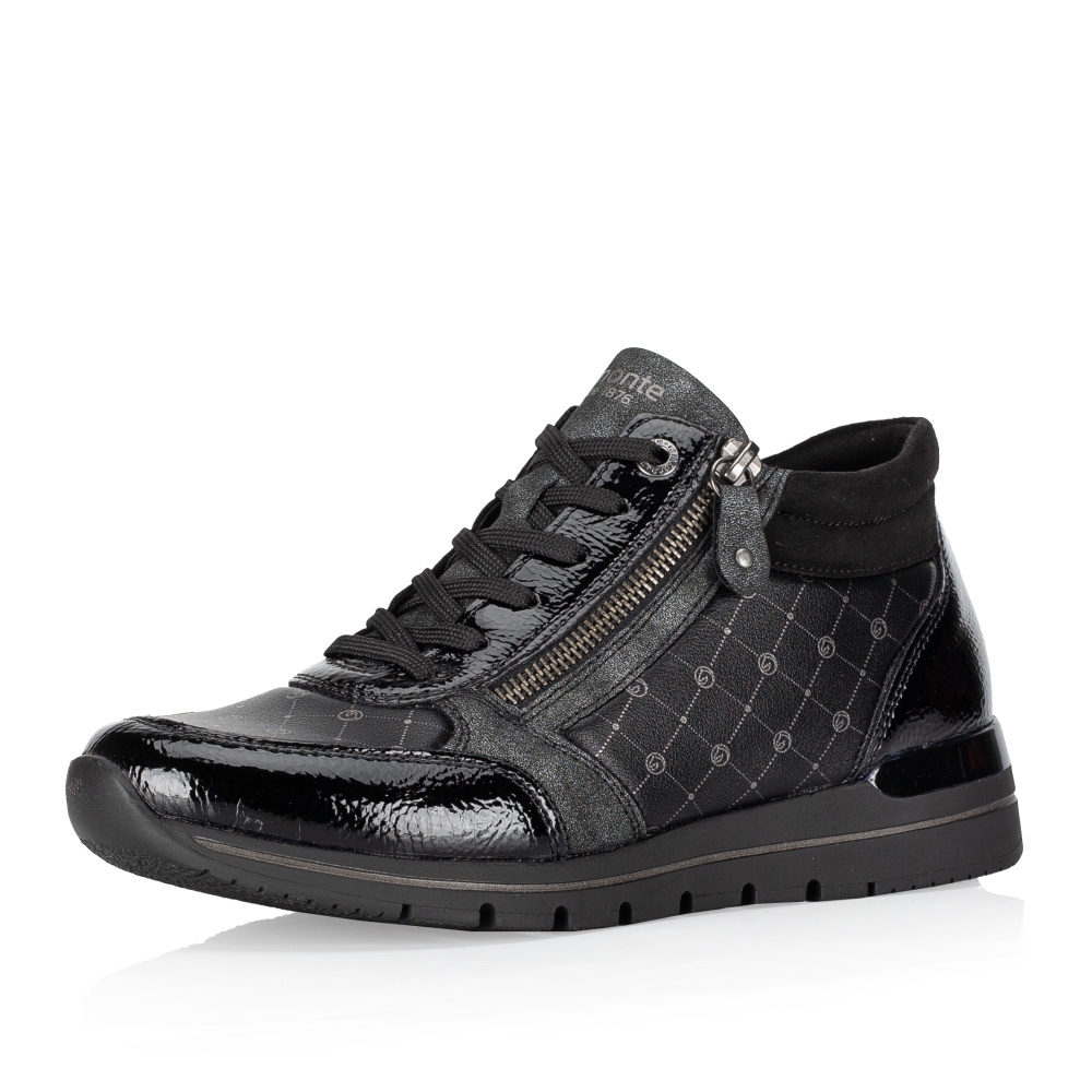 detail Dámská kotníková obuv REMONTE R6772-01 černá W3