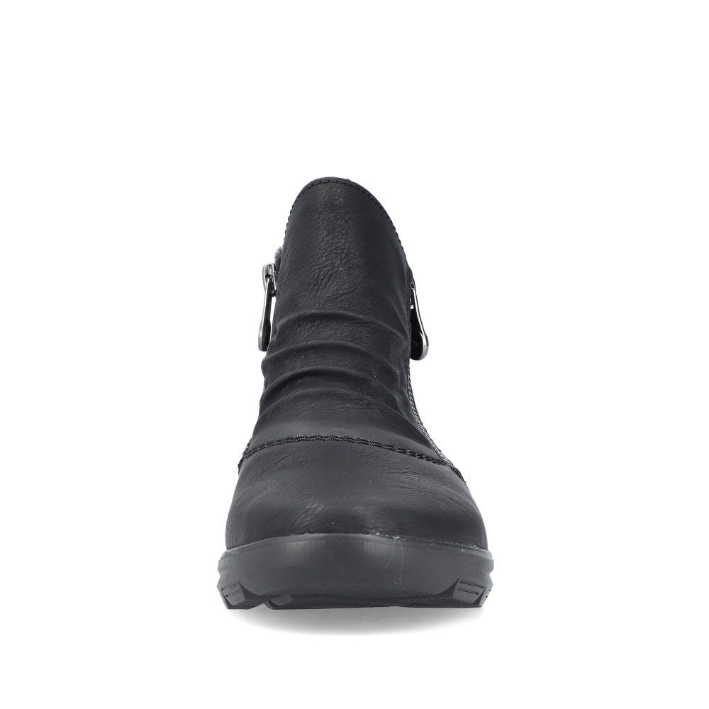detail Dámská kotníková obuv RIEKER Z0051-01 černá W3