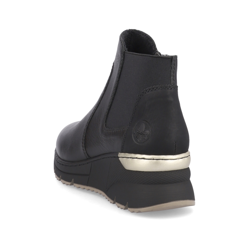 detail Dámská kotníková obuv RIEKER N6355-00 černá W3