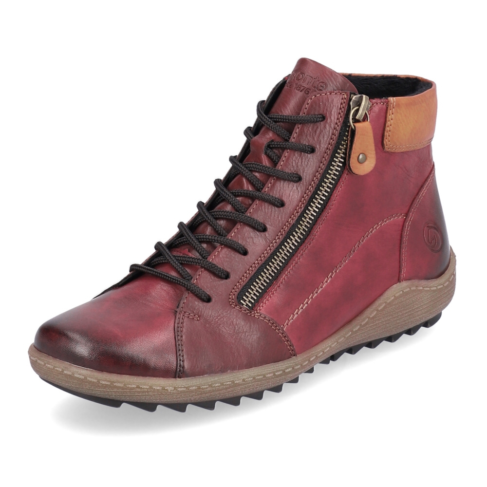detail Dámská kotníková obuv REMONTE R1459-35 červená W3