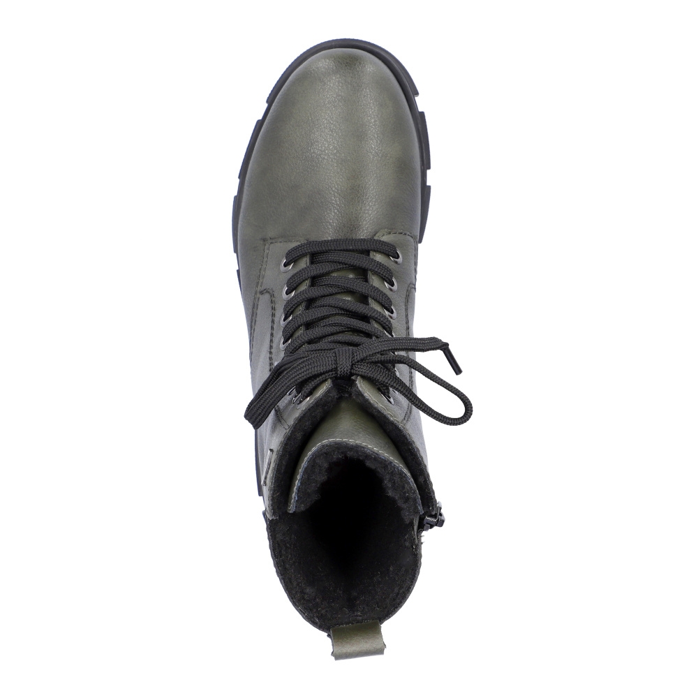 detail Dámská kotníková obuv RIEKER Y7102-52 zelená W3