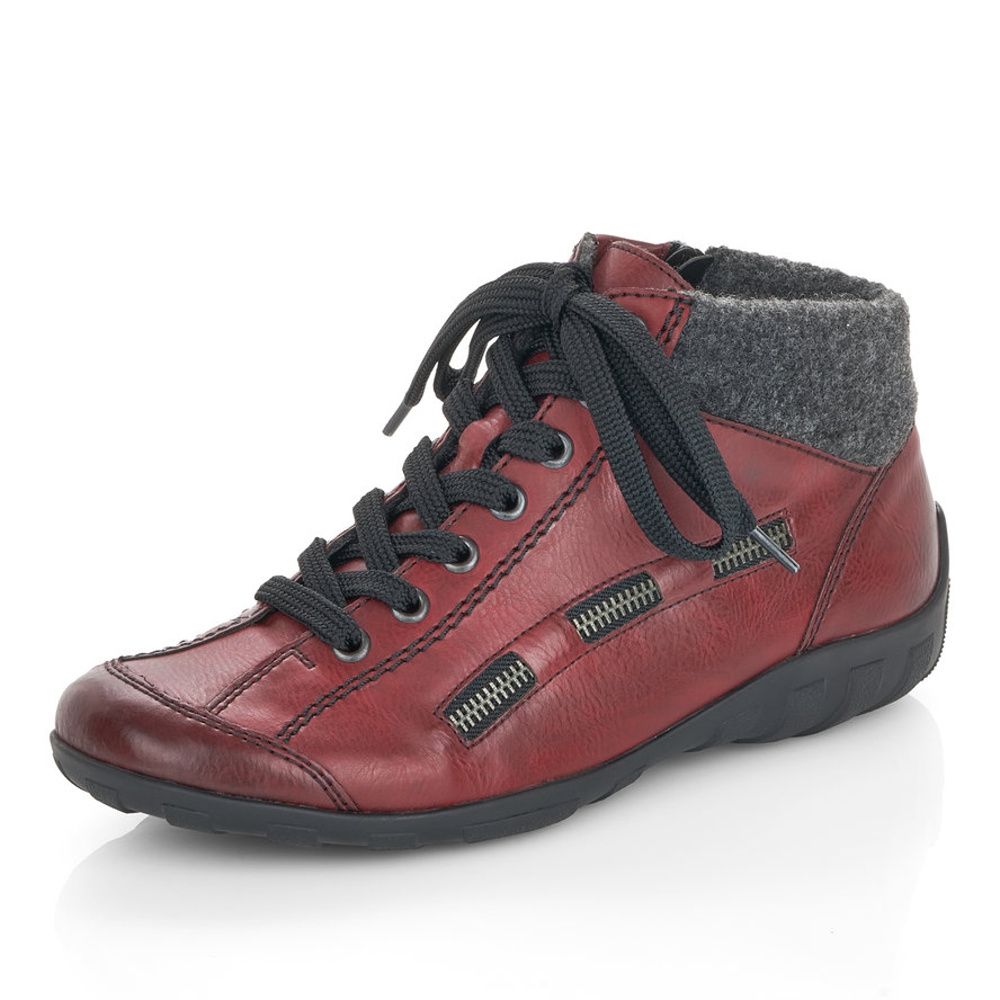 detail Dámská kotníková obuv RIEKER L6543-35 červená W1