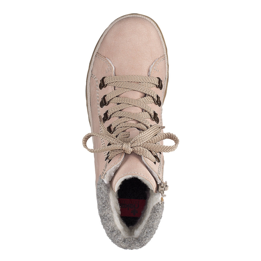 detail Dámská kotníková obuv RIEKER Y9430-32 růžová W2