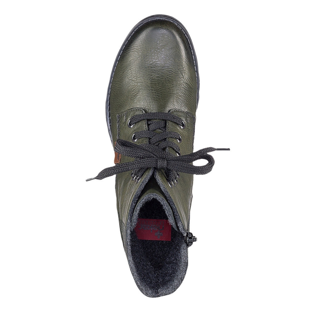 detail Dámská kotníková obuv RIEKER Y9718-52 zelená W2