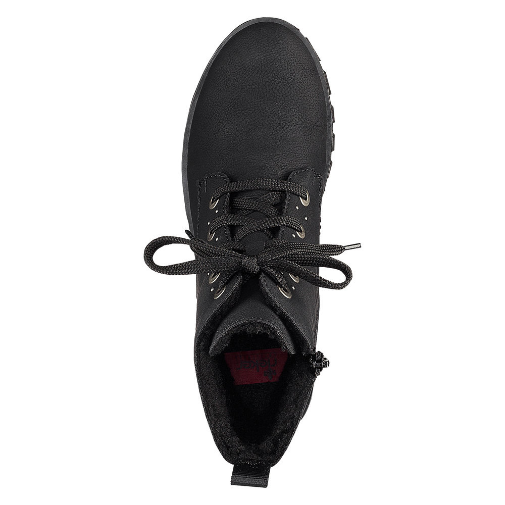 detail Dámská kotníková obuv RIEKER 75700-01 černá W2