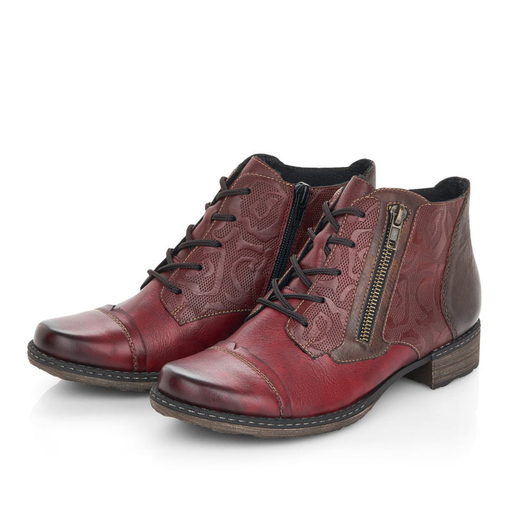 detail Dámská kotníková obuv REMONTE D4378-35 červená W0
