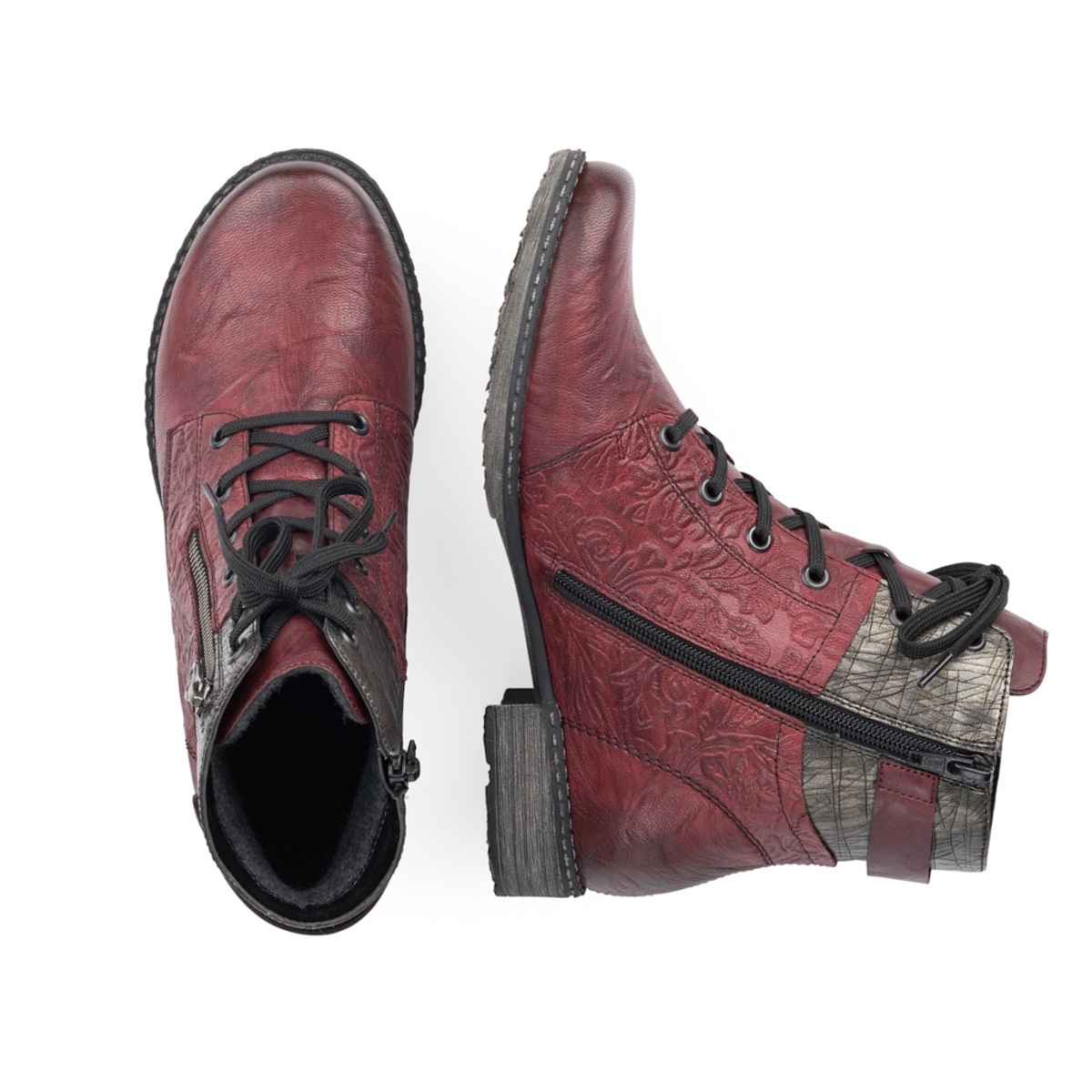 detail Dámská kotníková obuv REMONTE D4379-36 červená W0