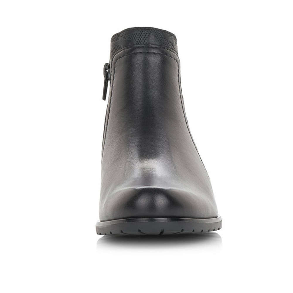 detail Dámská kotníková obuv REMONTE D6876-01 černá W0