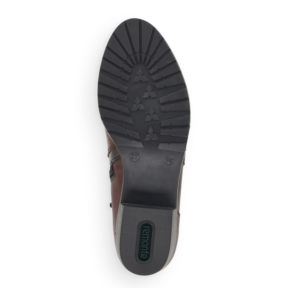 detail Dámská kotníková obuv REMONTE D6879-25 hnědá W1