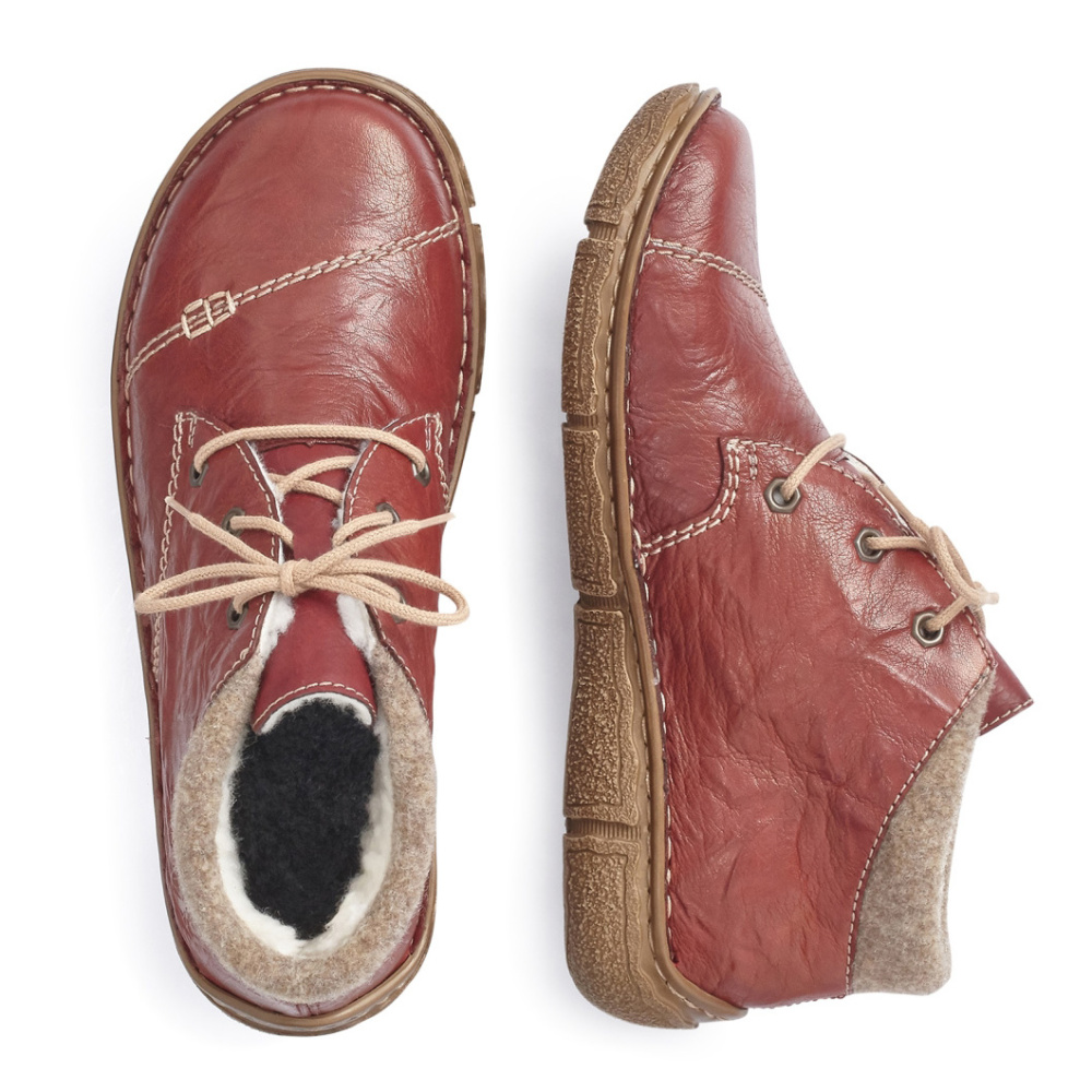 detail Dámská kotníková obuv RIEKER L3742-36 červená W0