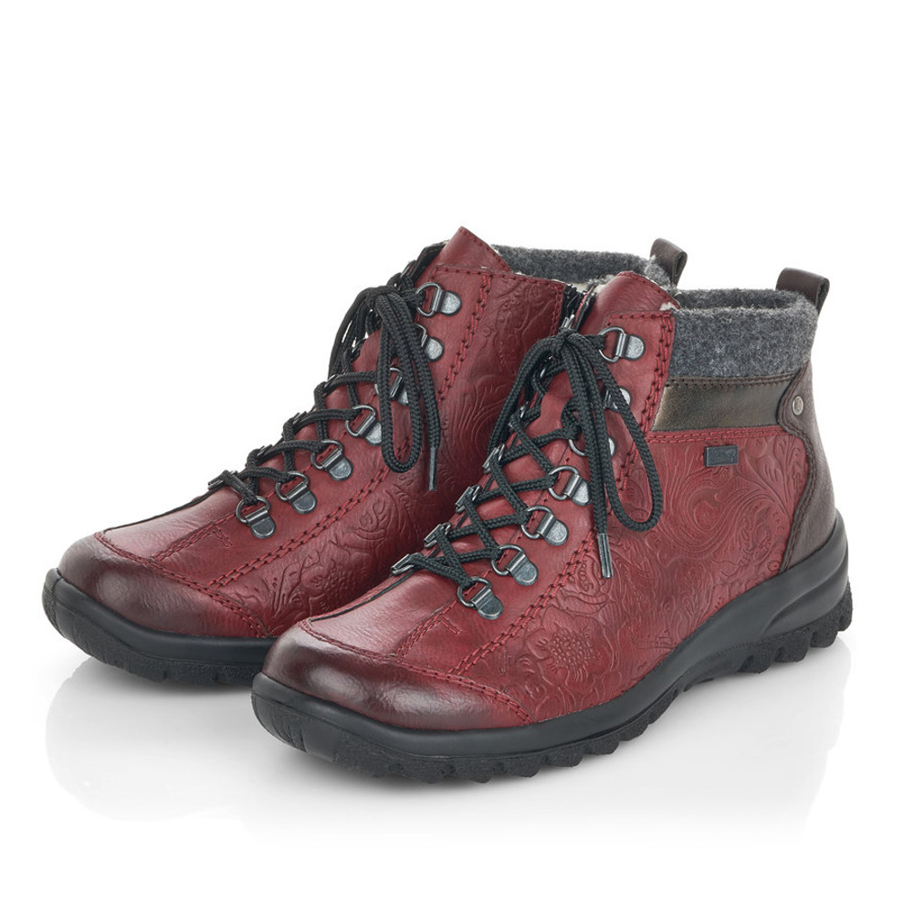 detail Dámská kotníková obuv RIEKER L7144-35 červená W3