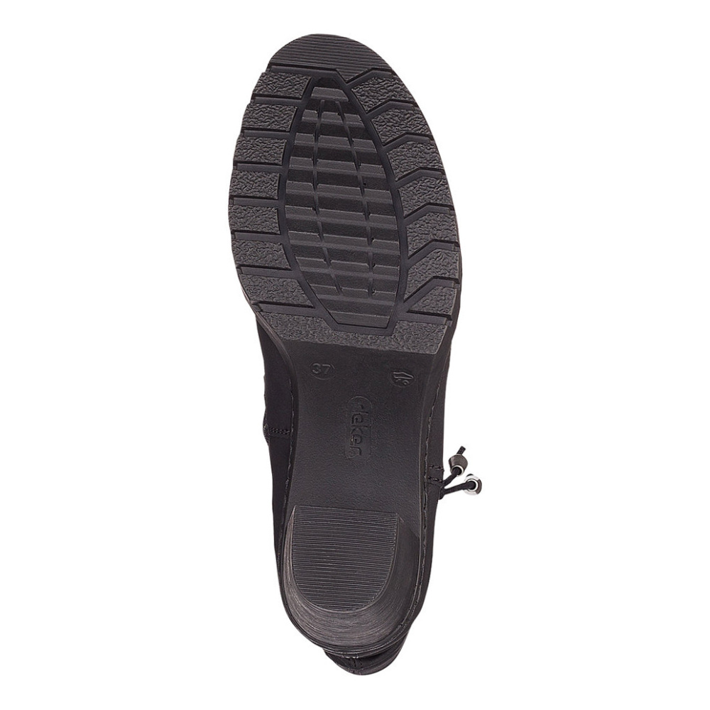 detail Dámská kotníková obuv RIEKER Y2591-01 černá W3