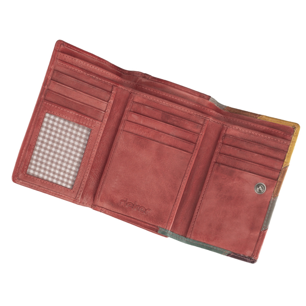 detail Dámská peněženka RIEKER W111 červená/multi W2