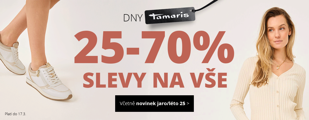 Dny Tamaris - Slevy 25-70% včetně novinek