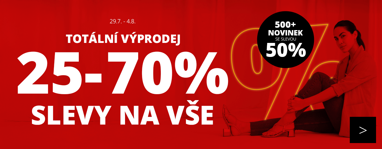 Totální výprodej 25-70% na vše