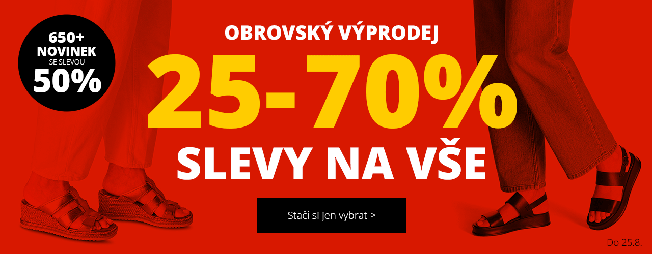 Obrovský výprodej 25-70% na vše
