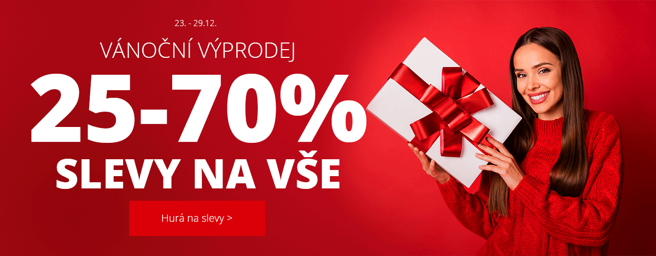 Vánoční výprodej 25-70 % na vše