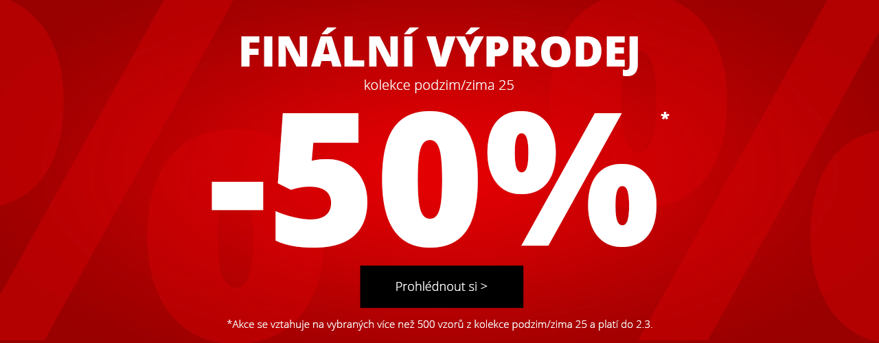 Finální výprodej -50 % na kolekci podzim/zima*