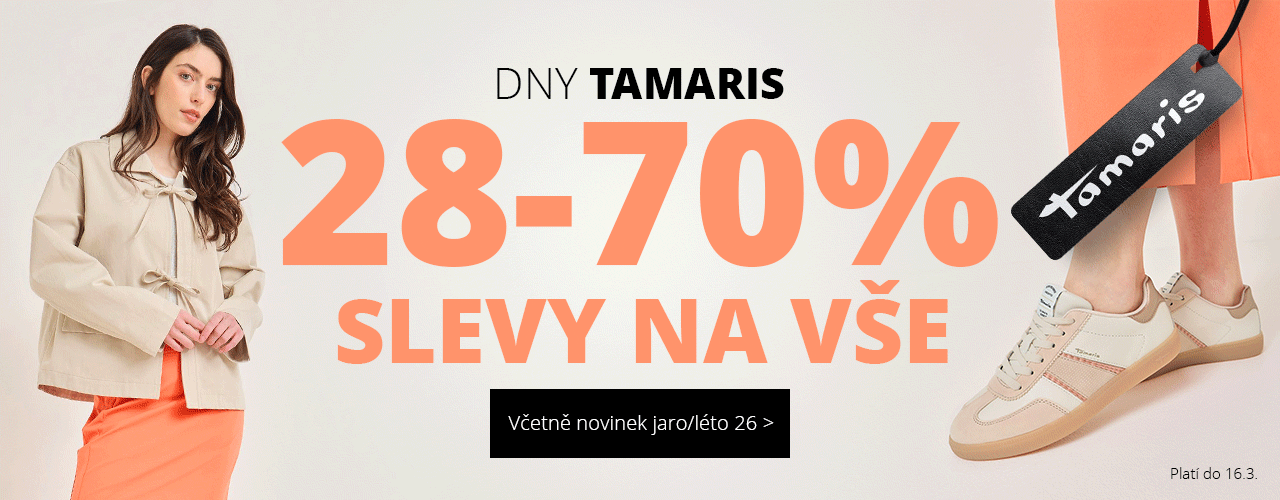 Dny Tamaris Slevy na vše 28-70 %